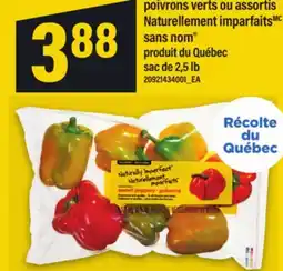 Maxi POIVRONS VERTS OU ASSORTIS NATURELLEMENT IMPARFAITSMC SANS NOM SAC DE, 2,5 LB offer