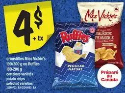 Maxi CROUSTILLES MISS VICKIE'S 190/200 G OU RUFFLES 180-200 G | POTATO CHIPS offer