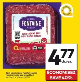 Giant Tiger Fontaine Family lean ground beef offer