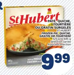 Marché Bonichoix ST-HUBERT FROZEN PIE, QUICHE, GRATIN OR TOURTIÈRE offer