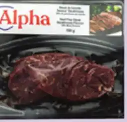 Giant Tiger Alpha beef flap steak or Legacy pork souvlaki kabobs offer