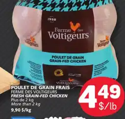 Marché Bonichoix FERME DES VOLTIGEURS FRESH GRAIN-FED CHICKEN offer