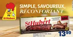 Marché Bonichoix ST-HUBERT FRESH PORK BACK RIBS offer
