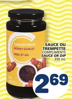 Marché Bonichoix COMPLIMENTS SAUCE OR DIP offer