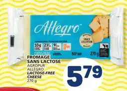 Marché Bonichoix AGROPUR ALLÉGRO LACTOSE-FREE CHEESE offer