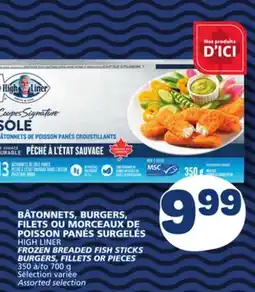 Marché Bonichoix HIGH LINER FROZEN BREADED FISH STICKS BURGERS, FILLETS OR PIECES offer