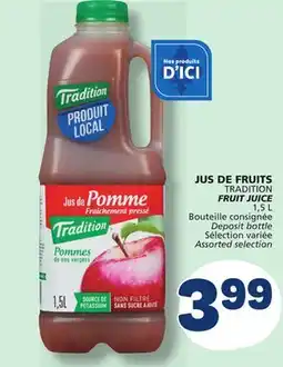 Marché Bonichoix TRADITION FRUIT JUICE offer