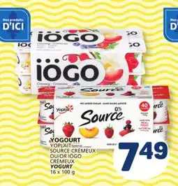 Marché Bonichoix YOPLAIT SOURCE CRÉMEUX OR IÖGO YOGURT offer