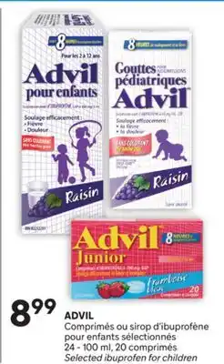 Brunet ADVIL Comprimés ou sirop d'ibuprofène pour enfants sélectionnés offer
