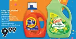 Brunet GAIN, TIDE, DOWNY, BOUNCE Détergents et assouplissants pour la lessive sélectionnés offer