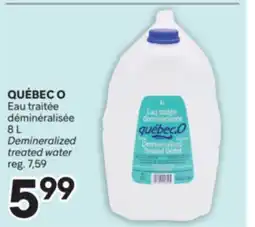 Brunet QUÉBEC O Eau traitée déminéralisée offer