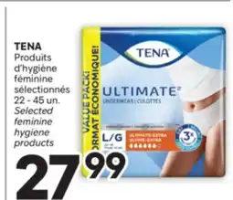 Brunet TENA Produits d'hygiène féminine sélectionnés offer