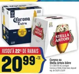 Marché Adonis CORONA OU STELLA ARTOIS BIÈRE | CORONA OR STELLA ARTOIS BEER, DEPOSIT offer