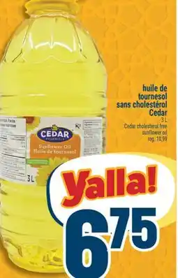 Marché Adonis HUILE DE TOURNESOL SANS CHOLESTÉROL CEDAR | CEDAR CHOLESTEROL FREE SUNFLOWER OIL offer