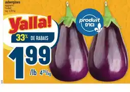 Marché Adonis AUBERGINES | EGGPLANTS offer
