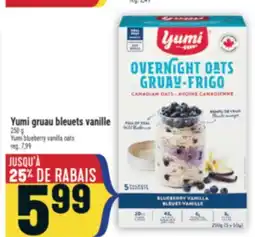 Marché Adonis YUMI GRUAU BLEUETS VANILLE | YUMI BLUEBERRY VANILLA OATS offer