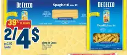 Marché Adonis PÂTES DE CECCO | DE CECCO PASTA offer