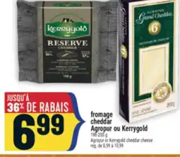 Marché Adonis FROMAGE CHEDDAR AGROPUR OU KERRYGOLD | AGROPUR OR KERRYGOLD CHEDDAR CHEESE offer