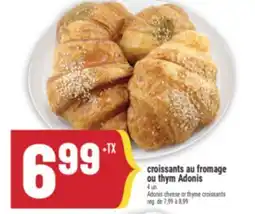 Marché Adonis CROISSANTS AU FROMAGE OU THYM ADONIS | ADONIS CHEESE OR THYME CROISSANTS offer