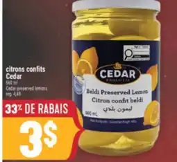 Marché Adonis CITRONS CONFITS CEDAR | CEDAR PRESERVED LEMONS offer