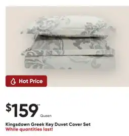Dormez Vous Kingsdown Greek Key Duvet Cover Set offer