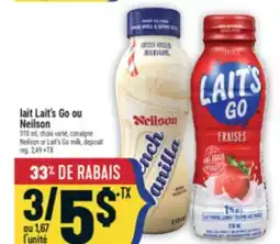 Marché Adonis LAIT LAIT'S GO OU NEILSON | NEILSON OR LAIT'S GO MILK offer