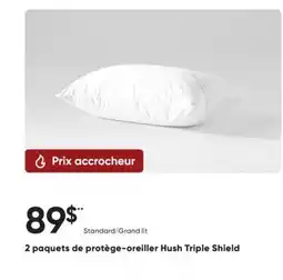 Dormez Vous 2 paquets de protège-oreiller Hush Triple Shield offer