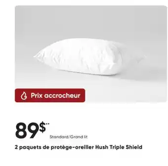 Dormez Vous 2 paquets de protège-oreiller Hush Triple Shield offer