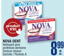 Jean Coutu NOVA DENT Denture cleaner Packets offer