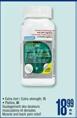 Jean Coutu PERSONNELLE Muscle and back pain relief offer