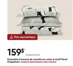 Dormez Vous Ensemble à housse de couette en coton à motif floral Kingsdown offer