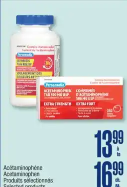 Jean Coutu PERSONNELLE Acetaminophen Selected products offer