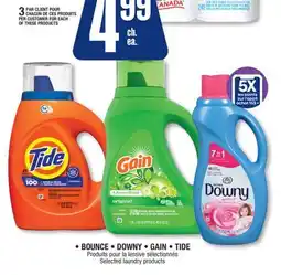 Jean Coutu BOUNCE, DOWNY, GAIN, TIDE Selected laundry products offer
