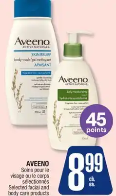 Jean Coutu AVEENO Selected facial and body care products offer