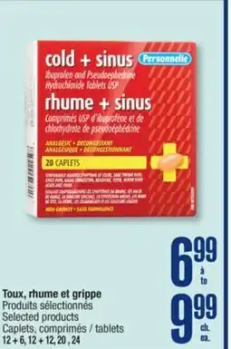 Jean Coutu PERSONNELLE Toux, rhume et grippe Selected products offer