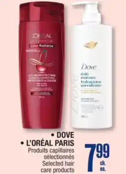Jean Coutu DOVE, L'ORÉAL PARIS Selected hair care products offer