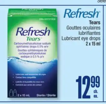 Jean Coutu Refresh Tears Lubricant eye drops offer