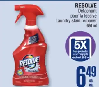 Jean Coutu RESOLVE Laundry stain remover offer