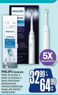 Jean Coutu PHILIPS Sonicare Selected toothbrush heads and electric toothbrushes offer