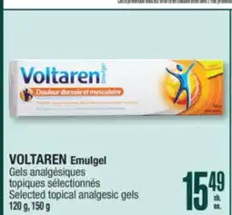 Jean Coutu VOLTAREN Emulgel Selected topical analgesic gels offer