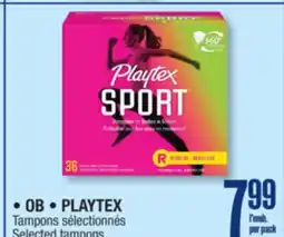 Jean Coutu OB, PLAYTEX Selected tampons offer