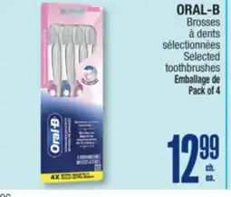 Jean Coutu ORAL-B Selected toothbrushes offer
