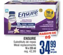 Jean Coutu ENSURE Meal replacements offer