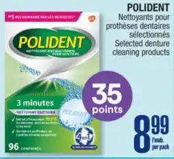 Jean Coutu POLIDENT Selected denture cleaning products offer