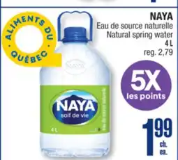 Jean Coutu NAYA Natural spring water offer