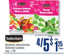 Jean Coutu SELECTION Selected candies offer