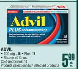 Jean Coutu ADVIL 200 mg Selected products offer