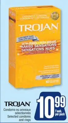 Jean Coutu TROJAN Selected condoms and rings offer
