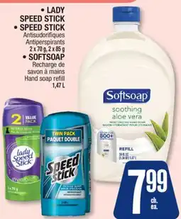 Jean Coutu LADY SPEED STICK, SPEED STICK Antiperspirants, SOFTSOAP Hand soap refill offer