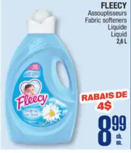 Jean Coutu FLEECY Assouplisseurs Fabric softeners Liquid offer